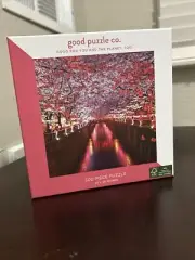 Galison 500 Piece Puzzle Meguro River Blossoms Factory Sealed Puzzle Bag
