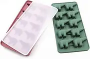 Tofficu Polar Bear Ice Cube Mold Silicone DIY Mould with Lid for Easy Release for Ice Cubes and Popsicles Accessory Pink