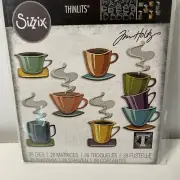 Sizzix Thinlits Dies, Papercut Cafe 667287 For Sidekick Big Shot Or Big Kick