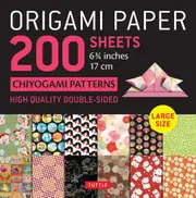 Origami Paper 200 sheets Chiyogami Patterns 6 3/4" (17cm)