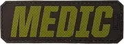 [F-Bomb Morale Gear] Medic -PVC Identification Morale Patch with Hook and Loop Backing (Olive Drab, Large)