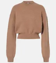 [Jacquemus] Jacquemus Alpaca and wool-blend sweater UK 14 beige