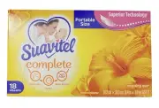 Suavitel Fabric Softener Dryer Sheets Morning Sun Scent 18 Sheets