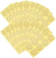 DINHEAROM 20Sheets Wax Seal Adhesive Stickers Vintage Embossed Decals for Wedding Invitations Envelope Seals Card Decoration Safe for Handmade Crafts