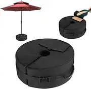 Umbrella Base Weight Bag, Parasol Base Weight Bag, Portable Round Parasol, Base Weight, Windproof, Sandbag with Handle, Patio Parasol Stand, Sun Umbrella, Base, for Outdoor, Beach, Garden.