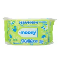 在飛比找蝦皮購物優惠-日本 Moony 濕巾 80 張/包