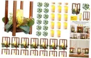 Pcs /14 Set Wedding Lantern Centerpiece for Table-Wooden Candle Lantern Bulk 42