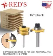 Y73704-8 REDS - 6 Piece Kerf Slot Cutter Router Bit Set 1/2" Shank