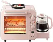 3 in 1 Pink Breakfast Station Multifunctional Kitchen Appliances Toaster Oven Portable Non Stick for Travel Home Kitchen Multifunctional Kitchen Cookware Egg Cooker