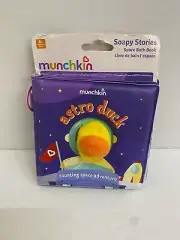 Munchkin Soapy Stories Finger Puppet Bath Book, Astro Duck New