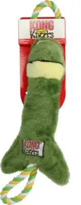 KONG Knots Tugger Frog Durable Dog Toy - frog 40x14 cm Green Towing toy