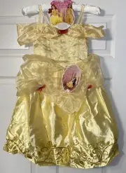 Disney Beauty Beast BELLE COSTUME Small 4-6X Girls