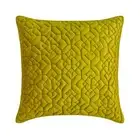Decorative Throw Pillow Case Green 16"x16", Square Velvet - Chartreuse Liqueur