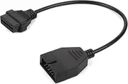 OBD1 to OBD2 Adapter, OBD1 12 Pins to OBD2 16 Pins Scanner Diagnostic Tool,For OBD1 12 Pins to OBD2 16 Pins Diagnostic Tool Connector Adapter Cable