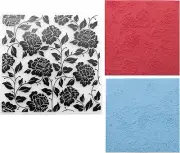 Rose Plastic Embossing Folders for Card Making Flowers Leaves Embossing Template