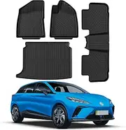EVPEIWE Car Floor Mat Suitable for MG4, Waterproof Boot Liner Carpet Floor Mats for MG 4 2022-2024 Electric Car, Front and Rear 3D TPE Anti-Slip Pads, All Weather Protection