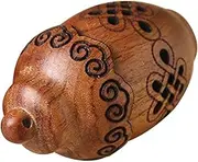 FUNOMOCYA Hollow Wooden Bottle Pendant DIY Fragrance Balls Container Retro Design for Air Unique Home Office Decor