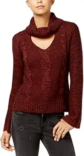 [American Rag] Juniors' Bell-Sleeve Cable-Knit Turtleneck Sweater