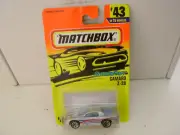 1996 MATCHBOX SUPERFAST #43 SILVER CAMARO Z-28 NEW ON CARD