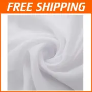 50 Yards of Versatile White Chiffon: Perfect for Weddings & Events Decor