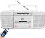 Vintage Cassette Player Recorder, Portable Tape Player with USB/Bluetooth/AM/FM Radio Stereo, Built-in Microphone Recorder,Cassette to MP3 Converter,Big Speaker,Earphone Jack,Retro Cassette Recorder