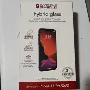 ZAGG Invisible Shield Hybrid Glass Screen Protector for Apple iPhone 11 Pro/X/Xs