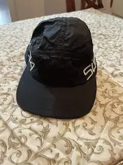 Supreme Side Logo 5-Panel Black Camp Cap Adjustable 100% Authentic One Size
