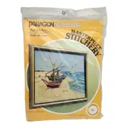 Paragon Needlecraft "Boats On The Beach" Van Gogh #0723 Vintage