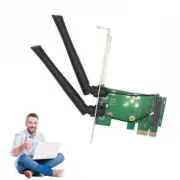 Wireless Wifi Network Card Mini PCI-E To PCI-E Desktop SALE Antennas M5F3