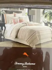Tommy Bahama Sham La Scala Breezer 26”x 26” Orange Square European Pillow Cover