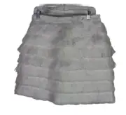 Nwt club monaco White Genuine feather skirt Orginally $119