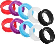 SAFIGLE 10pcs Silicone Finger Protector Rings for Hairdressing Scissors Comfortable and Safe Inserts Colors for Pet Grooming Barber and Home Use Multi Functional Design for Enhanced