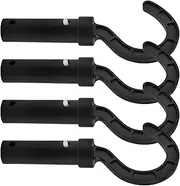 Hook for Robotic Pool Cleaner, 4 Pcs Robotic Pool Cleaner Hook Universal Telescopic Rod Hook Compatible with All Pool Vacuum Including Cordless Above Ground and Underwater Black
