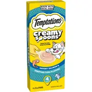Temptations Creamy Spoons Cat Treat Savory Salmon & Tempting Tuna 4x10g 4x10g