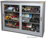Geiger DU118G - Lockable Glass Door Display Cabinet
