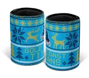 Gold Coast Titans NRL Christmas Xmas Can Cooler Stubby Holder