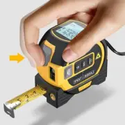 3 In 1 60m Measure Ruler Infrared LCD Display Distance Meter Laser Rangefinder
