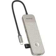 Momax USB-C 8 in 1 100W Power Delivery - Titanium Hub Support 100W PD3.0 Fast