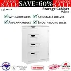 Bathroom Tallboy Cabinet Laundry Storage Shelf Toilet Furniture Cupboard Drawer