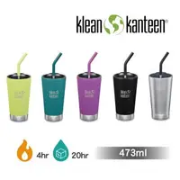 在飛比找森森購物網優惠-【美國Klean Kanteen】不鏽鋼飲料吸管杯-473m