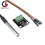 DS18B20 Probe Temperature Sensor Module Thermometer +Terminal Adapter Waterproof