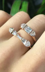 [Nak Armstrong] 20k Rose Gold Baton Ring