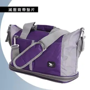 【Cougar】可加大 可掛行李箱 旅行袋/手提袋/側背袋(7037深藍色)