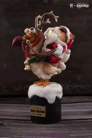 MONA Studio Dodo＆HamSanta christmas Hamster Resin Model Painted In Stock H22.5cm