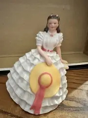 Avon Images of Hollywood Scarlett O'hara Porcelain Figurine Vintage 1983 EUC