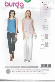 B33 BURDA 6201: TOPS SIZE 8-18 SEWING PATTERN