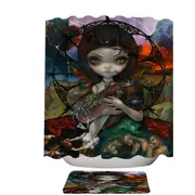 Fine Dark Art Unseelie Court Wrath Seven Deadly Sins Shower Curtain