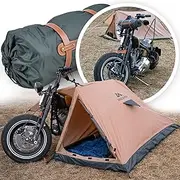 MALIHINI Motorcycle Tent [1 Person Tent] Ultralight & Compact, Waterproof Outdoor Tent for Motorcyclists & as Motorcycle Tarpaulin Compatible with All Motorcycles Bike Packing & Camping