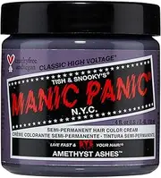 MANIC PANIC Amethyst Ashes Hair Dye – Classic High Voltage - Semi-Permanent Hair Color - Smokey Grey With Cool Purple Tones – Vegan, PPD & Ammonia Free - For Coloring Hair on Women & Men