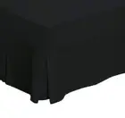 Percale 225TC Plain Dyed Valance All Bed Sizes - Black